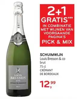 Alvo Schuimwijn Louis Bresson & co brut aanbieding