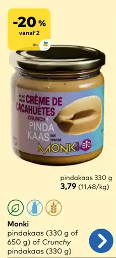 Bio Planet pindakaas aanbieding