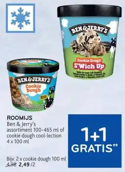 Alvo roomijs ben & jerry's assortiment cookie dough cool-lection aanbieding