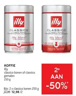 Alvo koffie illy classico bonen of classico gemalen aanbieding