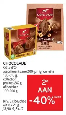 Alvo chocolade côte d'or aanbieding