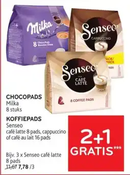 Alvo Koffiepads senseo café latte aanbieding