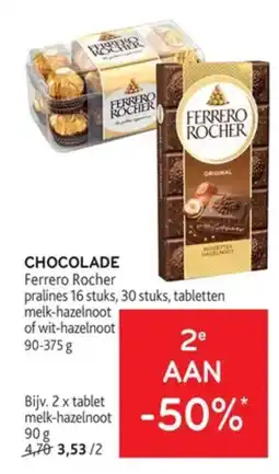 Alvo chocolade ferrero rocher aanbieding