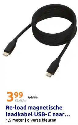 Action Re-load magnetische laadkabel usb-c naar... aanbieding
