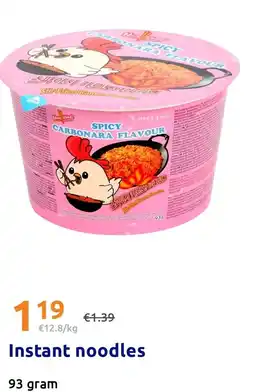 Action Instant noodles aanbieding