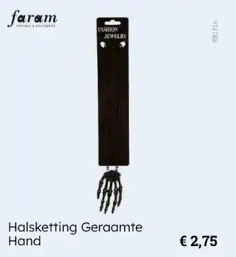 Halsketting Geraamte Hand