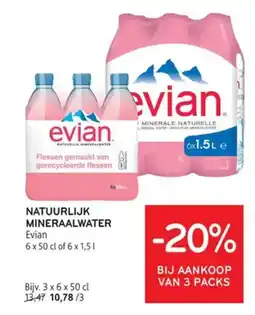 Alvo Natuurlijk mineraalwater evian aanbieding
