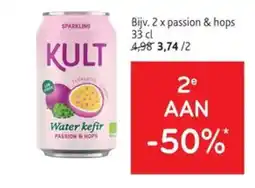 Alvo Water kefir passion & hops aanbieding