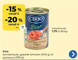 Bio Planet Cirio tomatenpulp aanbieding
