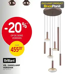 Brico Brilliant Hanglamp Veridian aanbieding