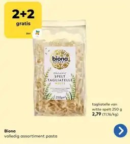 Bio Planet tagliatelle van witte spelt aanbieding