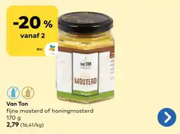 Bio Planet Van Ton fijne mosterd aanbieding