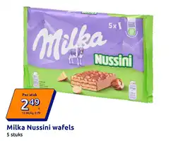Action Milka Nussini wafels aanbieding