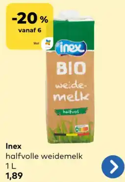 Bio Planet Inex halfvolle weidemelk aanbieding