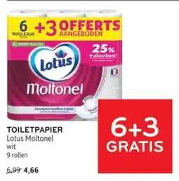Alvo Toiletpapier Lotus Moltonel aanbieding
