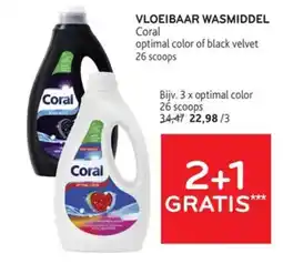 Alvo Vloeibaar wasmiddel coral optimal color of black velvet aanbieding