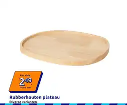 Action Rubberhouten plateau aanbieding
