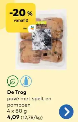 Bio Planet De Trog pavé met spelt en pompoen aanbieding
