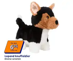 Action Lopend knuffeldier aanbieding