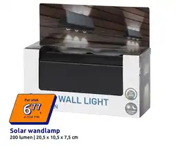 Action Solar wandlamp aanbieding
