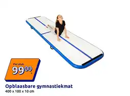 Action Opblaasbare gymnastiekmat aanbieding