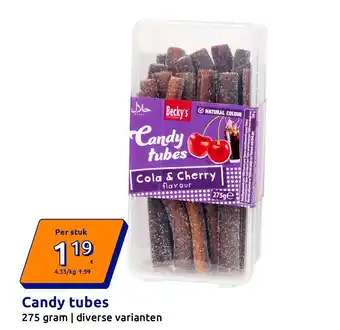 Action Candy tubes aanbieding