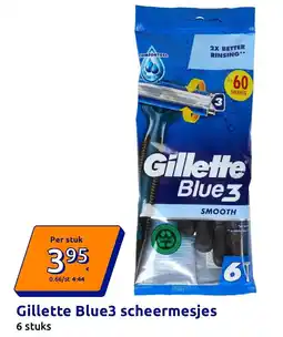 Action Gillette Blue3 scheermesjes aanbieding
