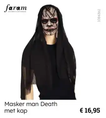 Masker man Death met kap