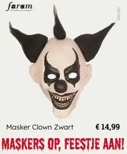 Multi bazar Masker Clown Zwart aanbieding