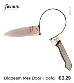 Multi bazar Faram Diadeem Mes Door Hoofd aanbieding