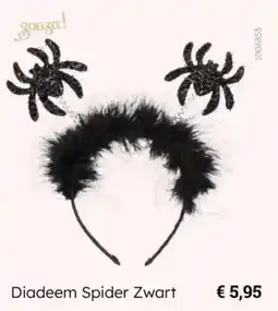 Multi bazar Gouza Diadeem Spider Zwart aanbieding