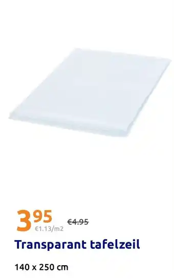 Action Transparant tafelzeil aanbieding