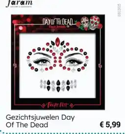 Multi bazar Gezichtsjuwelen Day Of The Dead aanbieding