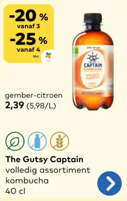 Bio Planet The Gutsy Captain volledig assortiment kombucha aanbieding