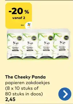 Bio Planet The Cheeky Panda papieren zakdoekjes aanbieding