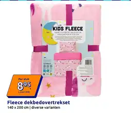 Action Fleece dekbedovertrekset aanbieding