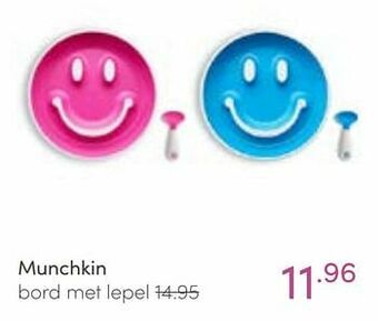 Baby & Tiener Munchkin bord met lepel aanbieding