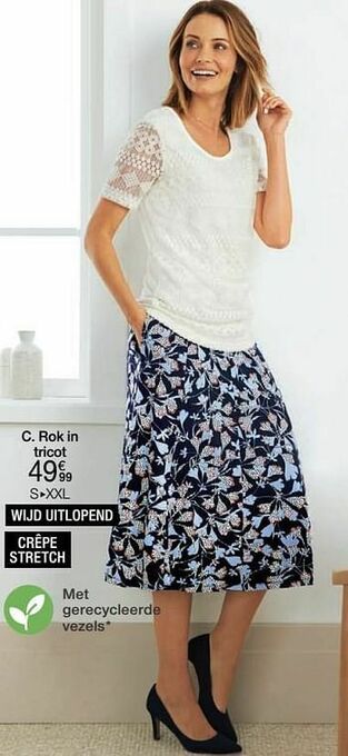 Damart Rok in tricot aanbieding