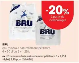 Spar Bru eau minérale naturellement pétillante aanbieding