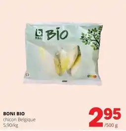 Spar boni bio chicon belgique aanbieding