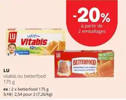 Spar vitabis ou betterfood aanbieding