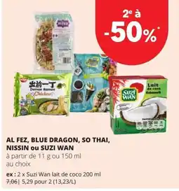 Spar Al fez, blue dragon, so thai, nissin ou suzi wan aanbieding