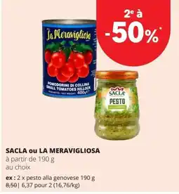 Spar Sacla ou la meravigliosa aanbieding