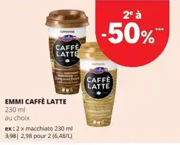 Spar emmi caffè latte aanbieding