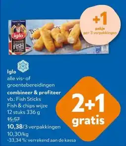 OKay Iglo alle vis- of groentebereidingen aanbieding