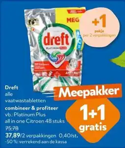 OKay Dreft alle vaatwastabletten aanbieding