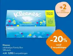 OKay Kleenex zakdoekjes Family Box aanbieding