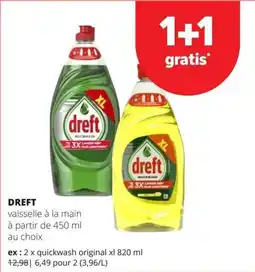 Spar Dreft vaisselle à la main aanbieding