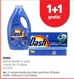 Spar Dash lessive liquide ou pods aanbieding