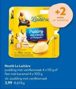 OKay Nestlé La Laitière pudding met vanillesmaak aanbieding